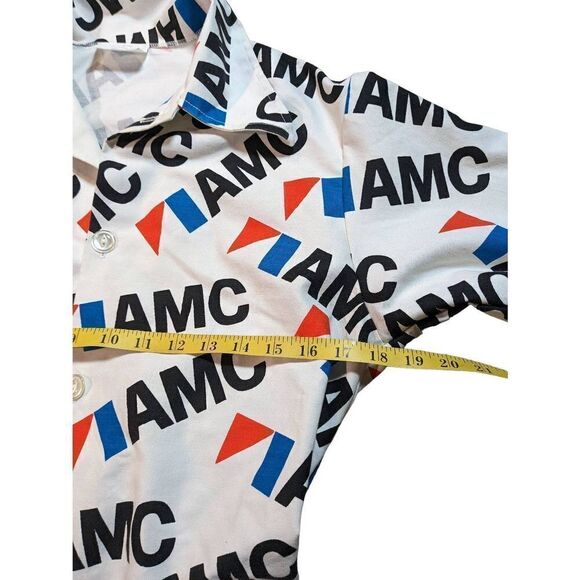 AMC 1974 promotional all over logo button down shirt. Very RARE. Was only given - Picture 6 of 11